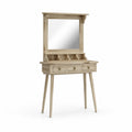 Coiffeuse en bois avec miroir et 3 tiroirs