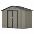 Abri de jardin en acier 213x127x185 cm Gris