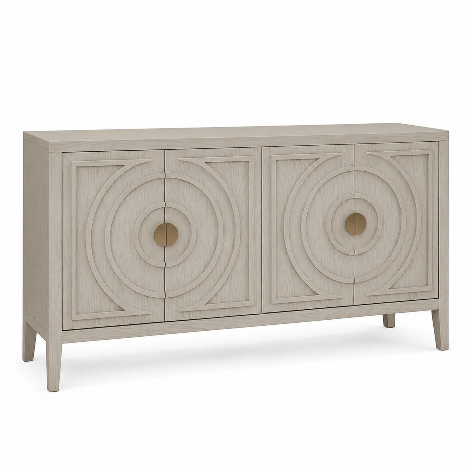 Buffet en Chêne Clair 4 Portes 160x40x85 cm