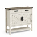 Buffet en bois avec 2 portes et 2 tiroirs