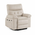 Fauteuil inclinable en microfibre Beige