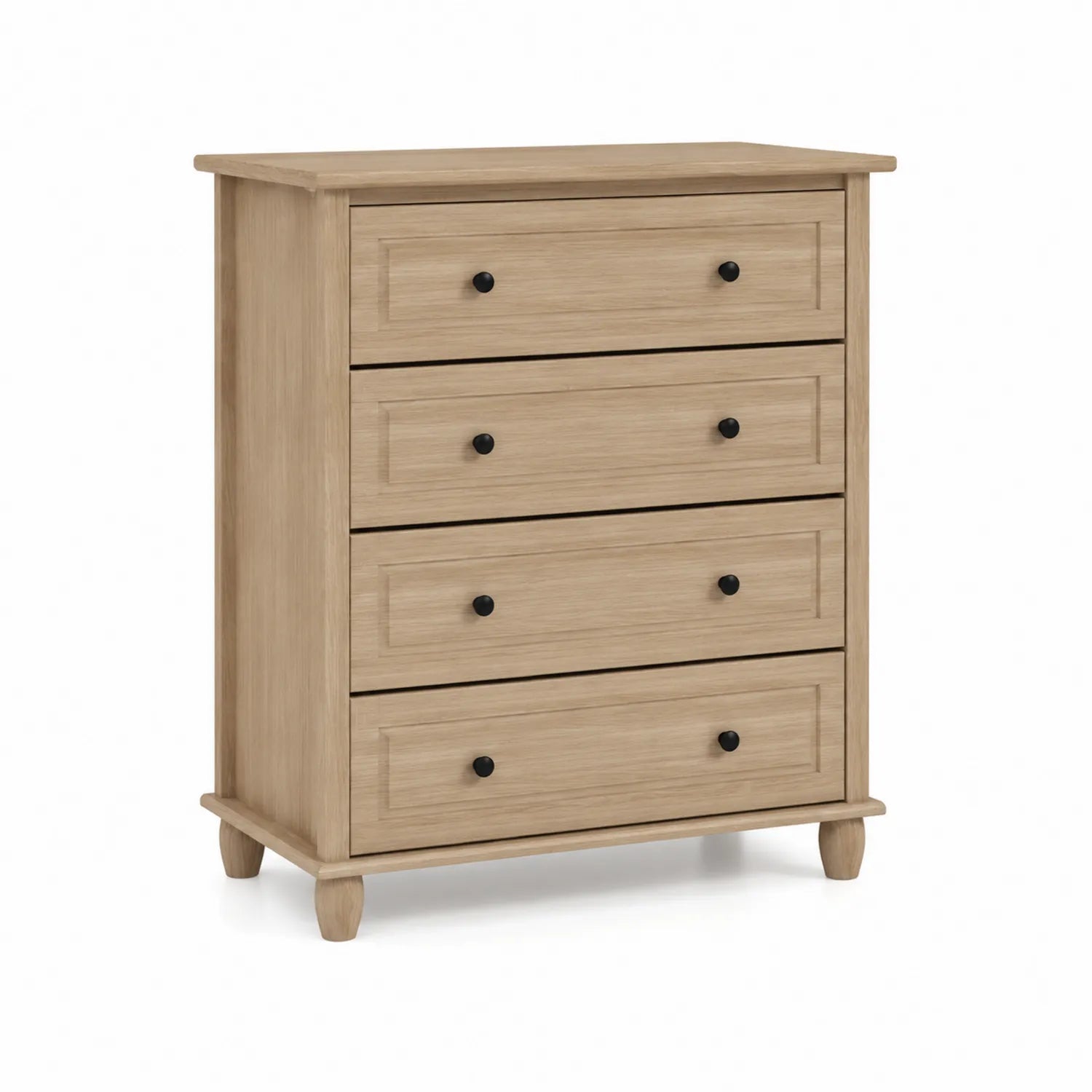 Commode en bois de chêne avec 4 tiroirs
