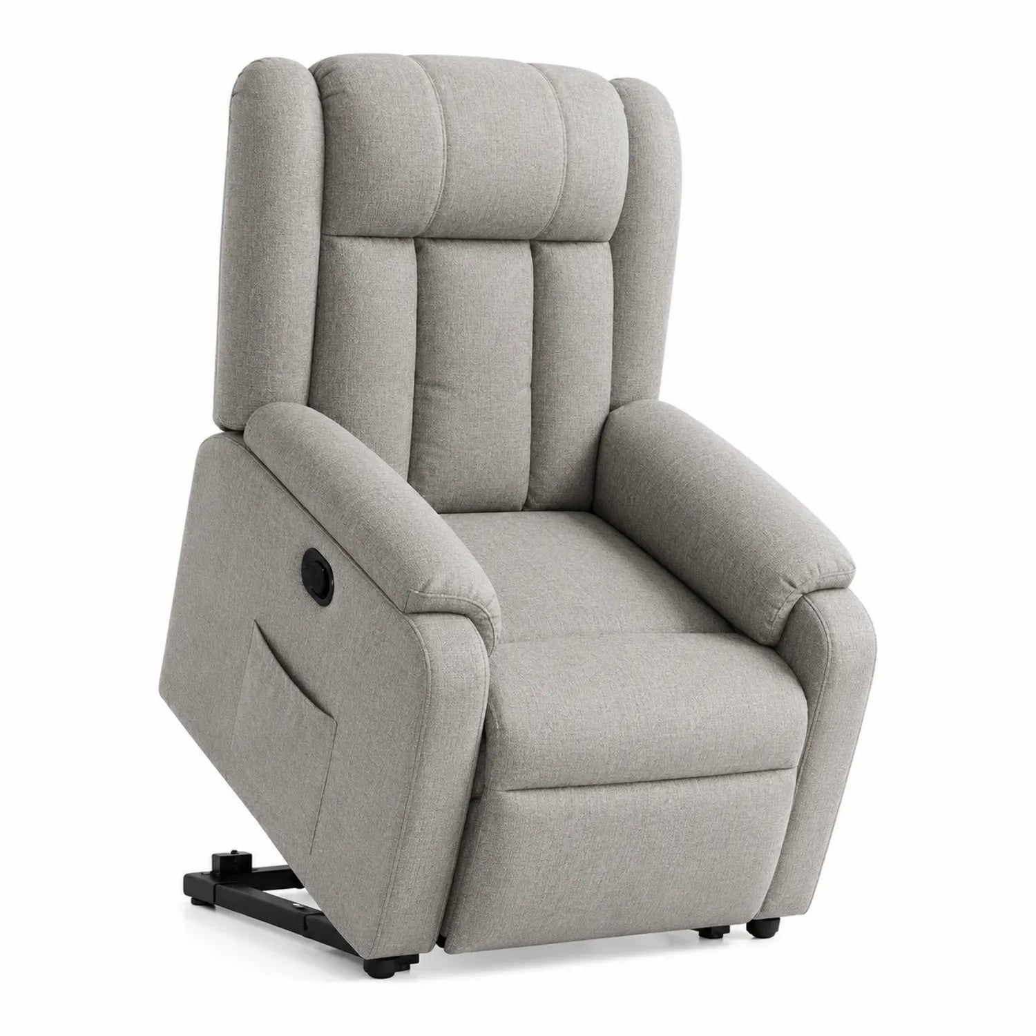 Fauteuil Releveur en Tissu Gris