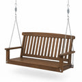 Balancelle en bois 120 cm avec chaînes en acier