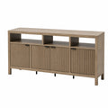 Buffet en bois chêne brun 160x80x40 cm