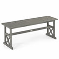 Banc d'extérieur en bois d'acacia gris