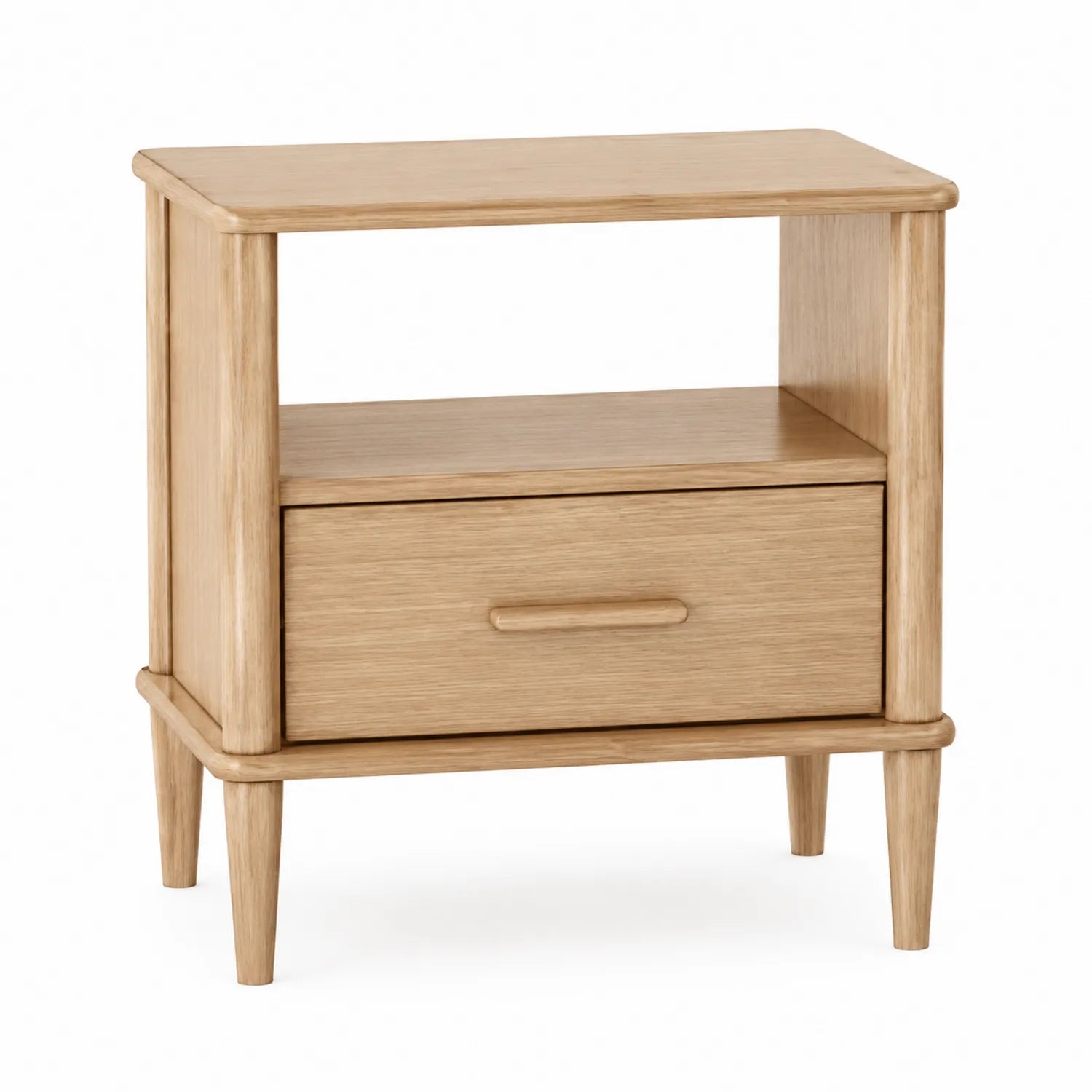 Table de chevet en bois avec tiroir 45x30x60 cm