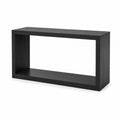 Console rectangulaire en bois MDF noir 100x30x75 cm