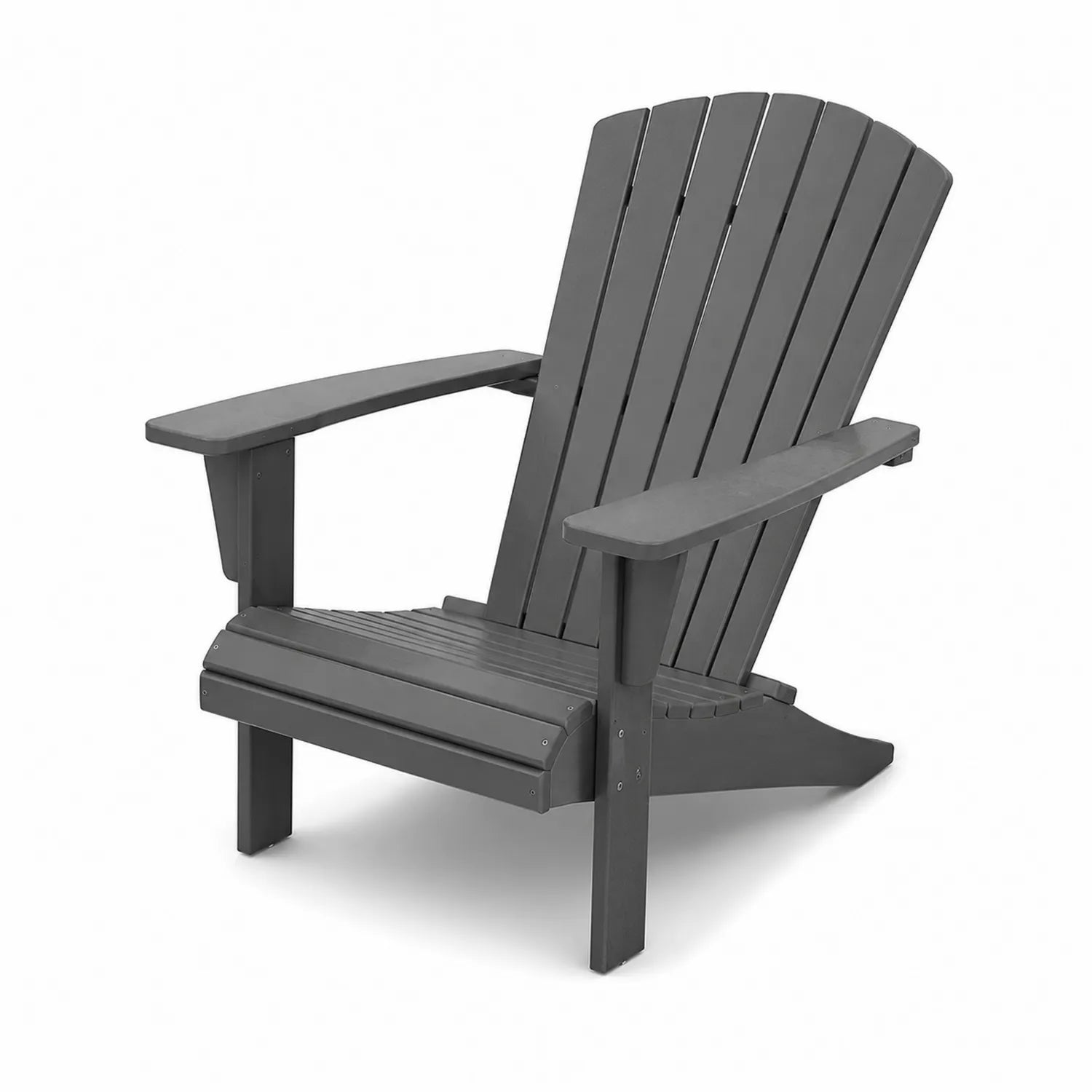 Chaise Adirondack en bois composite gris pour extérieur