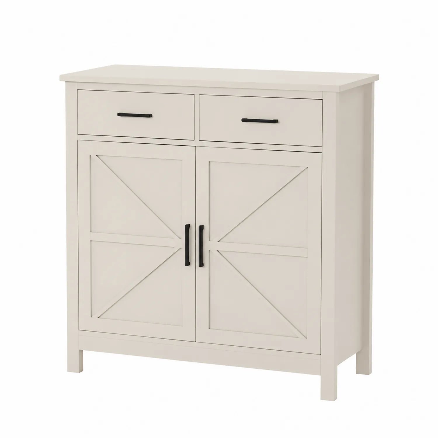 Aparador de madera con cajones y puertas
