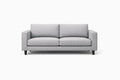 Grey Fabric Sofa with Polyester Upholstery