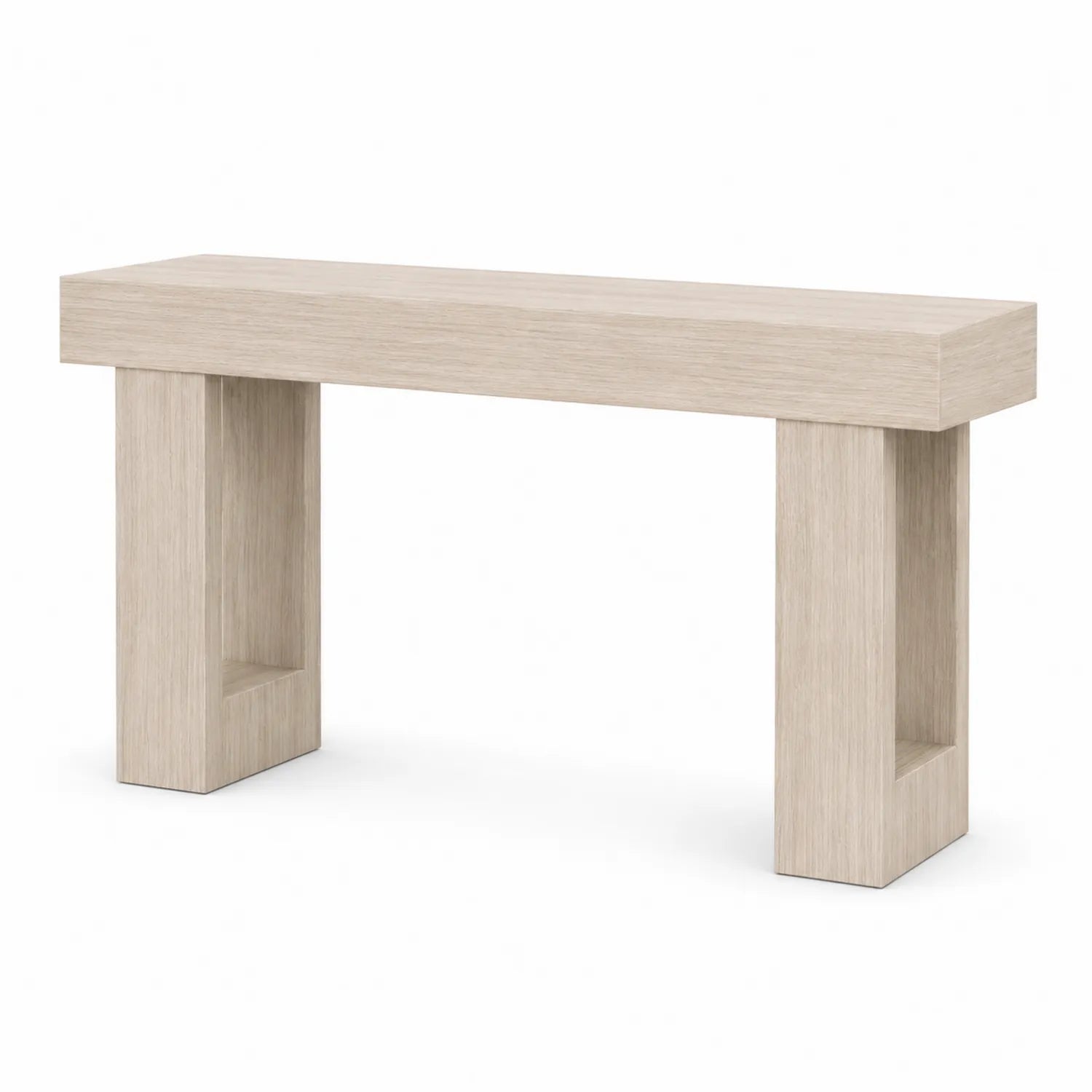 Console en Bois Chêne Clair 120x30x80 cm